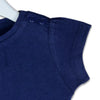 C1436 M-CARE Shoulder Button Blue T-Shirt