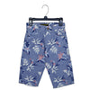 C1505 RAW C Leaf Shade Grey Cotton Shorts