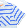 C1518 FF Stay Cool Blue with Grey Stripes Front Pocket T-Shirt