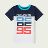 C1528 CCL No Limits 95 White with Blue T-Shirt