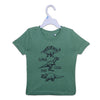 C1537 BNG Super Cool Dino Cut Lable Green T-Shirt