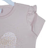 C1548 BNG Heart to Heart Cut LableSoft Peach T-Shirt