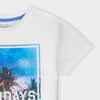 C1562 UNK Summer Holiday White T-Shirt