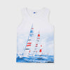 C1569 NTD Summer Sailing White Sando T-Shirt