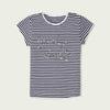 C1598 BNG Lovely Day Cut Lable Black with White Stripes T-Shirt