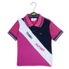 C1608 TH Arm Rib Copy Cross Color B.Pink/White/Black Polo