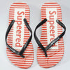 C1626 W-MARK Comfortable Supeered Red & White Flip Flop