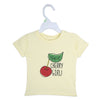 C1728 WEEPE Cherry Girl Soft Yellow T-Shirt