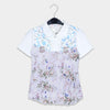 C1762 FUYIMEI White/Pink Frock/Polo Shirt