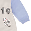 C2004 B-10 Rocket Skin $ Blue Fleece Romper