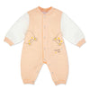 C2005 Cute Little Bear Peach  & White Fleece Romper