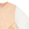 C2005 Cute Little Bear Peach  & White Fleece Romper