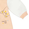 C2005 Cute Little Bear Peach  & White Fleece Romper