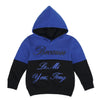 C2038 Mnt Blue & Black Fleece Hoodie