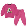 C2043 Kiko Unicorn Pink  2-Pcs Fleece Suit