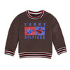 C2045 Tm Brown Star  Fleece Sweat Shirt