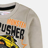 C2060 MNT Ash White Terry Truck Sweat shirt