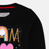 C2062 MNT Black I Am So Loved Terry Sweatshirt