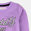 C2063 MNT Plum Dady Is My Super Hero Terry Sweatshirt