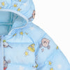 C2085 Happy Printed Sky  Hooded Jacket