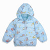 C2085 Happy Printed Sky  Hooded Jacket