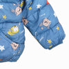 C2086 Happy Printed Blue  Hooded Jacket