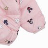 C2087 Star Printed Baby Pink  Hooded Jacket