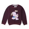 C2106 Mng Mehroon Rabbit Fleece Sweart Shirt