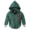 C2111 4Dots Sea Green Vogue Fashion Puffer Hooded Jacket