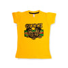 C2244 ZRA GUC T-SHIRT WITH  YELLOW FANCY NET SHARARA 2PCS