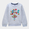 C2259 Hm Gray Heart Doll  Fleece Sweat shirt