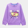 C2261 Hm Purpel Wow Fleece Sweat shirt