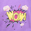 C2261 Hm Purpel Wow Fleece Sweat shirt