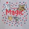 C2263 Mng Gray Twin Shade Magic Star Fleece Sweart Shirt