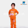 C2277 ZR Orange Cute Duck Fleece Track suit