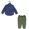 C1460 LE Blue & Green Shirt with Trouser Pant